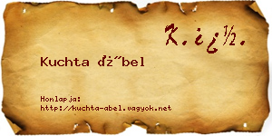 Kuchta Ábel névjegykártya